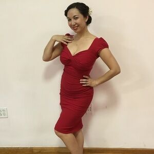 Stop Staring Red Billion Dollar Baby Dress